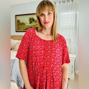 90s Ditsy Floral Vintage Dress